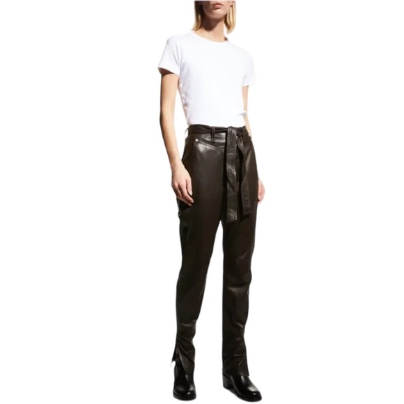 Rag & Bone Mia Leather Trouser Pants - Picture 14 of 14